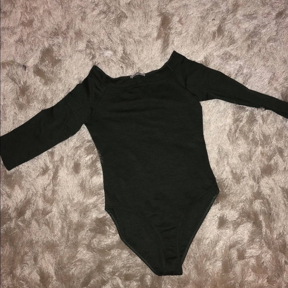 Army green Zara bodysuit